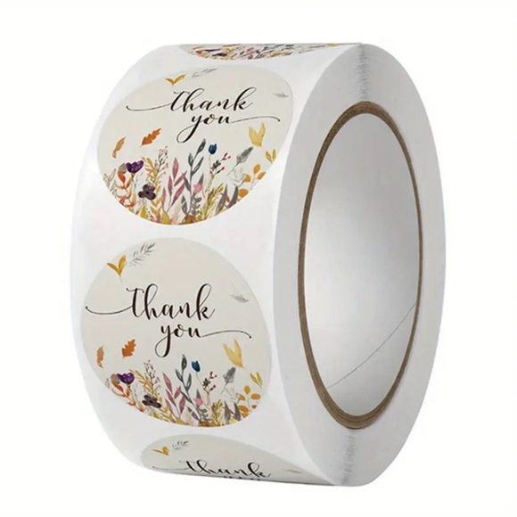 ‼️$5 SALE‼️ THANK YOU Autumn Floral Stickers - Picture 2 of 14